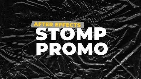 Dynamic Stomp Promo AFTER EFFECTS Template Videohive 31238918