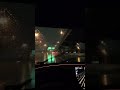 Tesla FSD at night with light rain.