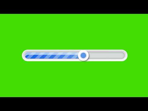 Green Screen Loading Bar with Sound Effect - Copyright Free & Easy