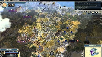 Civilization V G&K Multiplayer Game 023 NQ 6 Player FFA: Germany (Gameplay/Commentary) Part 8/12