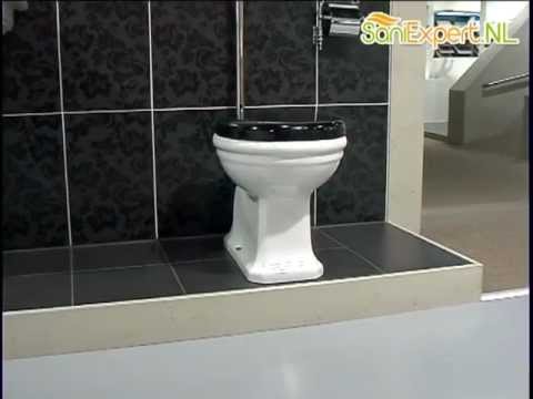 Подвесной унитаз в ретро стиле Globo Paestum PAS03 с крышкой "микролифт", видео 6