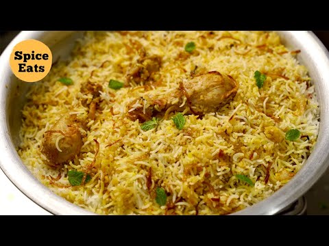 HYDERABADI CHICKEN DUM BIRYANI RECIPE | HYDERABADI RESTAURANT STYLE CHICKEN BIRYANI