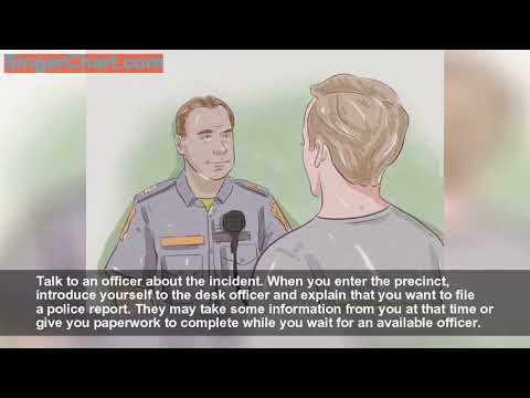 वीडियो: पुलिस रिपोर्ट कैसे दर्ज करें