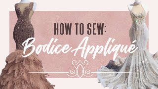 How I Sew My Rhinestone Bodice Appliqués