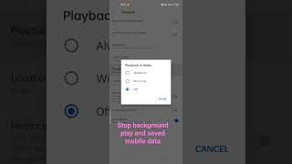 #stop background play and saved mobile data