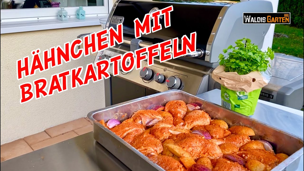 Saftige Hähnchenschenkel & Kartoffeln – Einfaches Rezept im Gasgrill