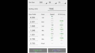 Gear Tire Ratio Calculator screenshot 2