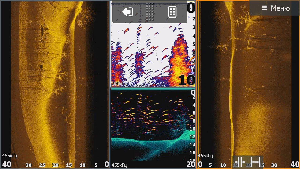 Как выглядит рыба на эхолоте lowrance