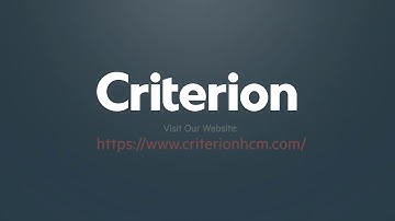 Criterion Learning Series - Time-Off Requests