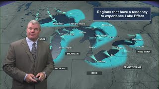 How can Lake effect showers be in the forecast this early?