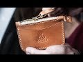 Making a Leather Zipper Wallet by Hand