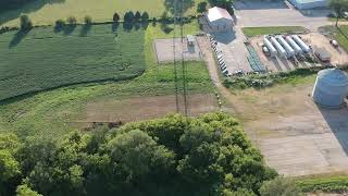 Aerial views of Monroe, Wisconsin
