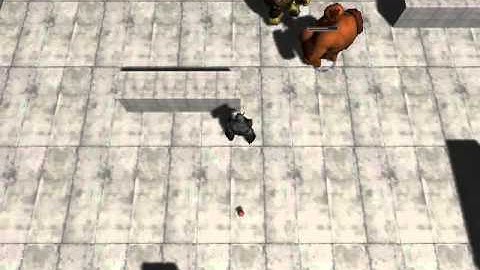 Unity 4 Mecanim Animator PathFinder Patrol Chase Attack NPC Test