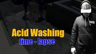 Time - Lapse Acid Wash Pebble Tec Pool