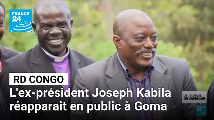 L'ex-président de la RD Congo réapparait en public à Goma • FRANCE 24