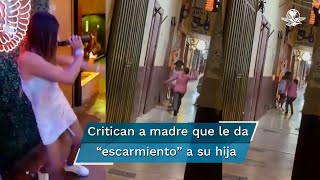 Una hija escap&oacute; de casa, pese a la prohibici&oacute;n de su mam&aacute;, quien decidi&oacute; darle un escarmiento a la joven para llevarla de vuelta a casa; las cr&iacute;ticas no se hicieron esperar