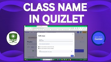How to Edit Class Name in Quizlet