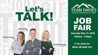 Team Davies Job Fair - Saturday May 11, 2019