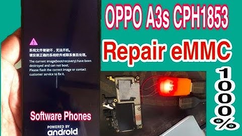 OPPO A3S CPH1853 Repair eMMC Done Write EMMC DUMP FILE