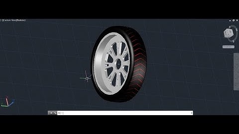 How to Design car wheel rim in Autocad 3D