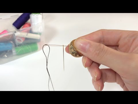 【生活妙招】這樣穿針線太快了，2秒穿過又快又準，方法簡單，看了就會【生活小幫手安姐】