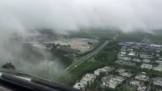 Boeing 777 Approach and Landing Runway 25 LeBourget Airport France at Weather Minimums