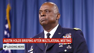 Secretary of Defense Lloyd J. Austin Holds Briefing After Multilateral Meeting, Live News May 2 2024