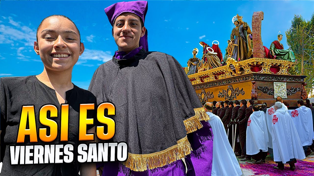 Así es un VIERNES SANTO en las Calles de Guatemala🇬🇹😱