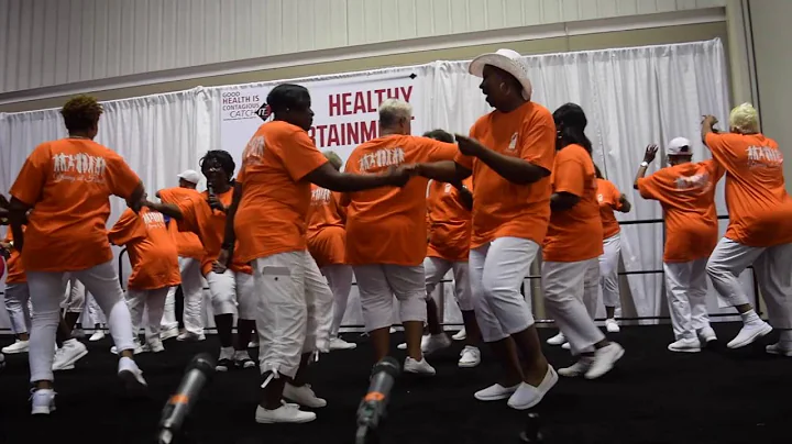 Young at Heart line dancers
