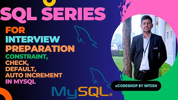MySQL Constraints Tutorial in Hindi| Examples- NOT NULL, UNIQUE, DEFAULT, CHECK, PRIMARY KEY #mysql