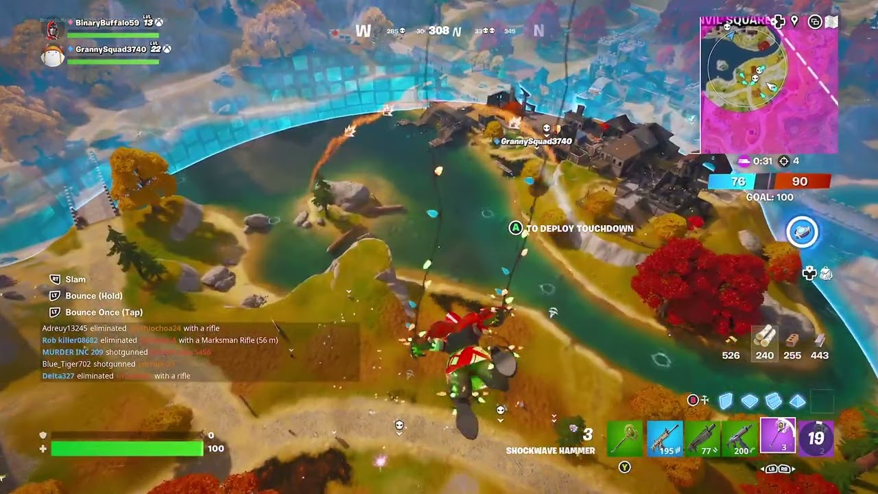 Used the hammer to send a fence into that guy's face