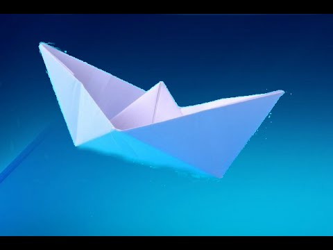 Оригами для детей схема кораблик