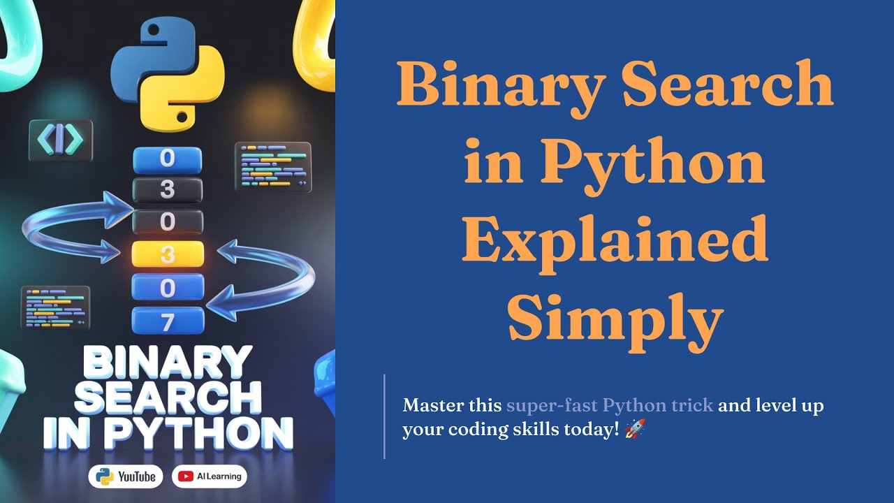 Binary Search in Python Explained Simply | Python Program for Binary ...
