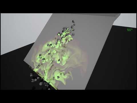 FluidNinja LIVE-1, Early test, Destructible Mesh collision in UE4 - for LIVE-2 see description!