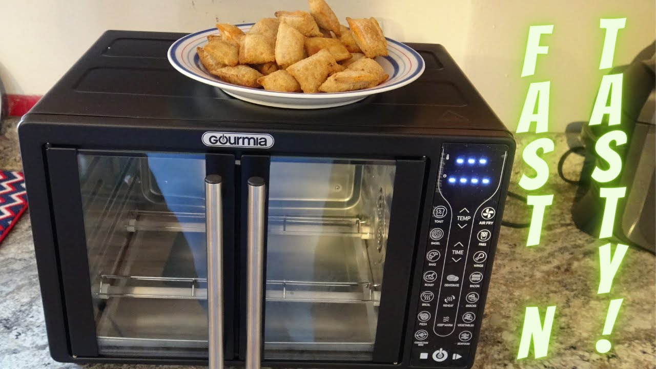 Air Fryers, Gourmia GTF7530 14-in-1 Multi-function, Digital, Stainless  Steel 9-Slice Air Fryer Oven - 14 One-Touch Cooking Functions with  Convection Mode and Single-Pull French Doors, Includes Air Fry Basket, Oven  Rack, Baking