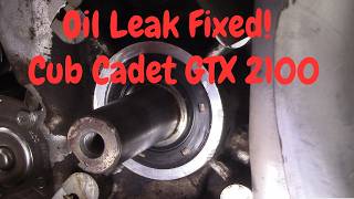 Cub Cadet Front Crank Oil Seal Replacement