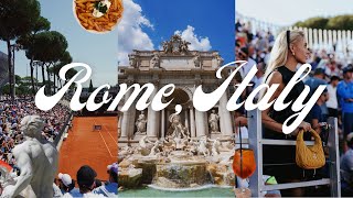 ROME: italian open vlog, eating around rome, morning routine while traveling 🍝🎾