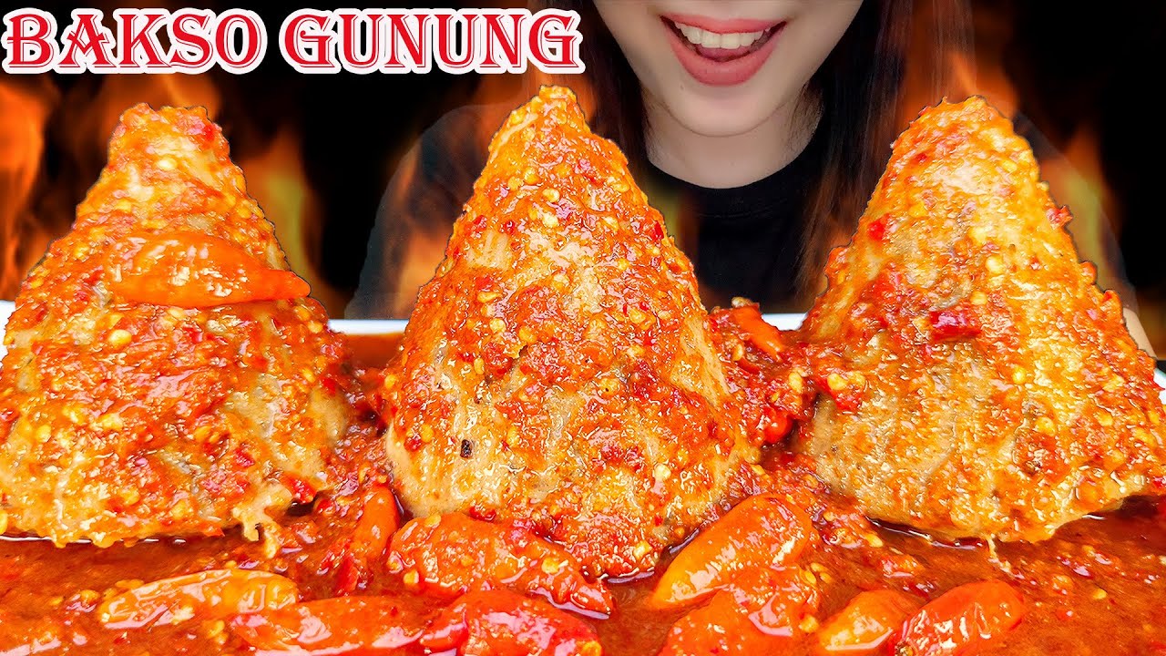 WOWW ‼ ASMR BAKSO GUNUNG BERANAK KUAH LAHAR 🔥 | ASMR INDONESIA