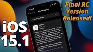 iOS 15.1 Final RC Version Released! Major Issues Resolved? Official iOS 15.1 Release Date screenshot 2