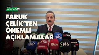 Akp Milletvekili Faruk Çelik Gündeme, Bursaspor Ve Leyla Zana Olaylarına Dair Açıklamalarda Bulundu