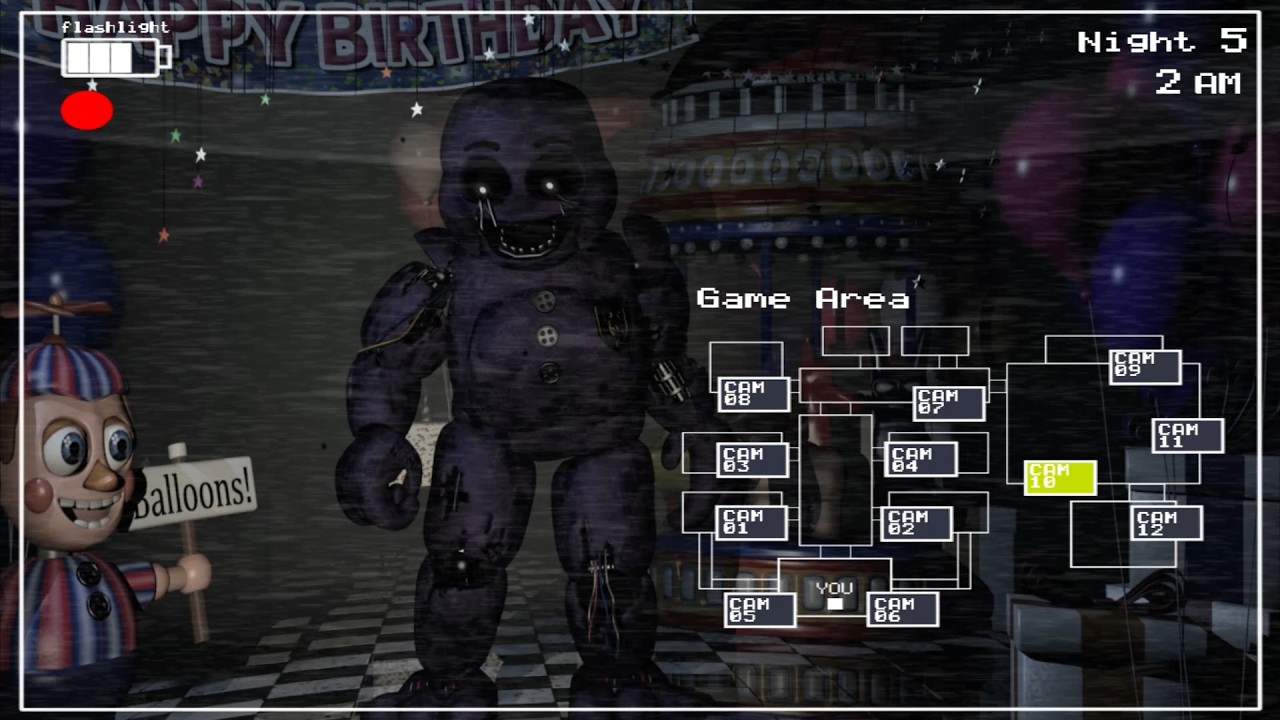 Purple Guy Vs Balloon Boy FNaF 2 in Real Time Animated