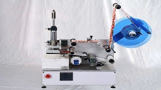 high precision labeling machine semi auto flat surface applicator applicateur d'étiquettes