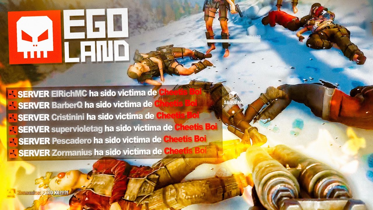 EGOLAND | MEJORES MOMENTOS | CHEETO SE CARGA A +6 POR ERROR! SAQUEO SUS CUERPOS JAJAJA