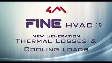 FINE HVAC 19   Drawing the building  Calculating Thermal Losses and Cooling Loads