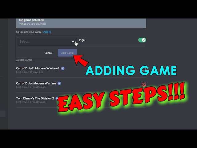 How to Add Games to Discord Library