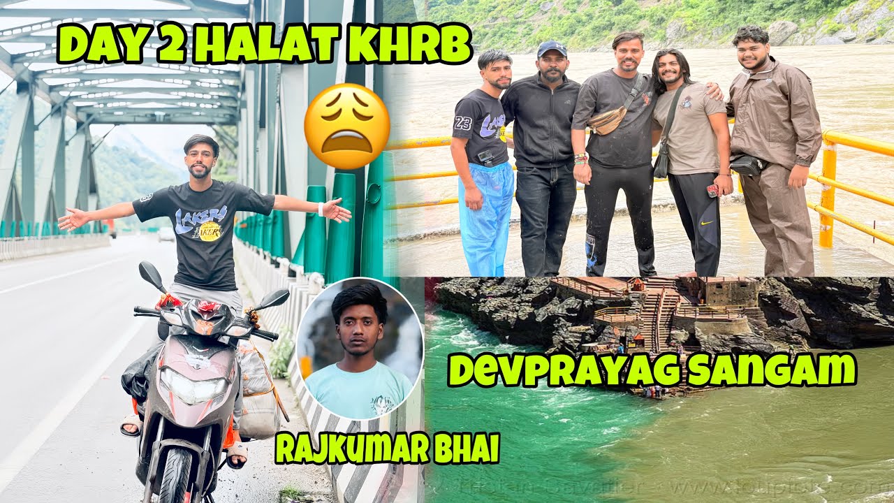 Vlog 39 Bhagirathi+Alaknanda जहाँ दो नदियाँ मिलती हैं वहाँ आत्मा को शांति मिलती है🙏🌊 Day2 