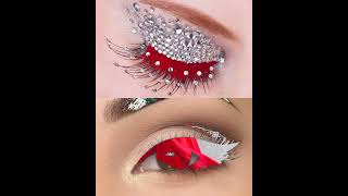 Designer Vs Simple Dress ,High Heels , Nails ,Eye Makeup.....etc