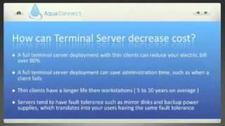 Webcast Excerpt - Technical Details on Terminal Servers