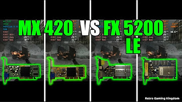 GeForce4 MX 420 vs GeForce FX 5200 LE Test In 9 Games (Capture Card)