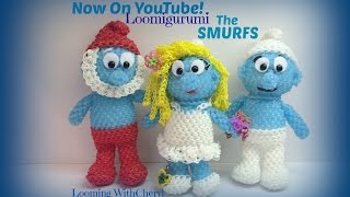 картинка: Rainbow Loom Smurfette Smurf Part 2 of 2 Loomigurumi Amigurumi Hook Only зависть Лумигуруми